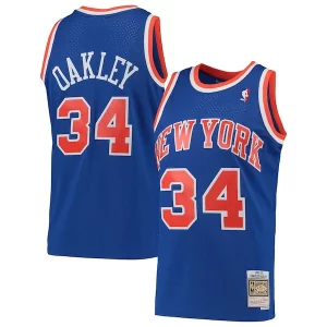 Accattivante Charles Oakley New York Knicks Hardwood Classics Swingman Jersey Blue