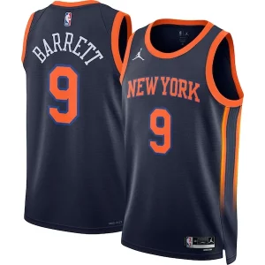 Accattivante Cool Comodo RJ Barrett New York Knicks Jordan Brand Unisex Swingman Jersey Statement Edition Navy