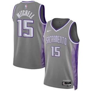 Accattivante Davion Mitchell Sacramento Kings Nike Unisex 2022/23 Swingman Jersey City Edition Anthracite