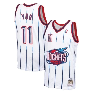 Accattivante Delizioso Carino Yao Ming Houston Rockets 2002 03 Hardwood Classics Swingman Jersey White