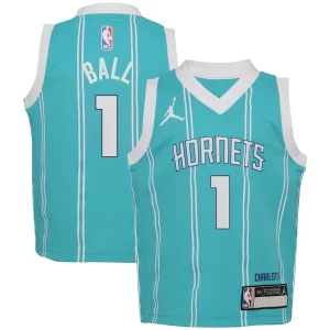 Accattivante Delizioso Pratico LaMelo Ball Charlotte Hornets Jordan Brand Preschool Swingman Player Jersey Icon Edition Teal