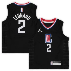 Accattivante Kawhi Leonard LA Clippers Jordan Brand Preschool 2020/21 Fast Break Replica Jersey Statement Edition Black