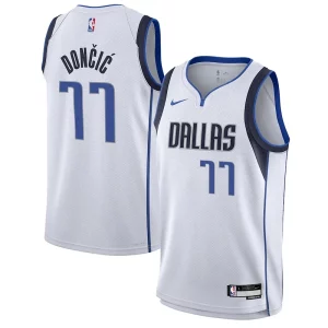 Accattivante Ottimo Carino Luka Dončić Dallas Mavericks Nike Youth Swingman Jersey Association Edition White