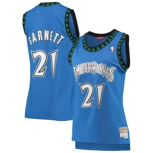 Accattivante Prestigioso Kevin Garnett Minnesota Timberwolves Women's Hardwood Classics Swingman Jersey Blue