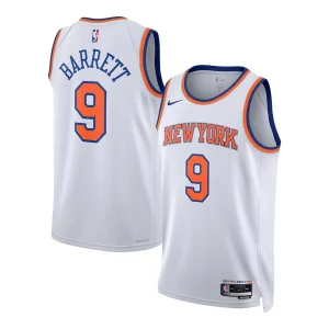 Accattivante RJ Barrett New York Knicks Nike Unisex Swingman Jersey Association Edition White