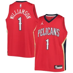 Accattivante Robusto Attraente Zion Williamson New Orleans Pelicans Jordan Brand Youth 2020/21 Swingman Player Jersey Statement Edition Red