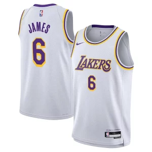 Resistente LeBron James Los Angeles Lakers Nike Youth Performance Swingman Jersey Association Edition White