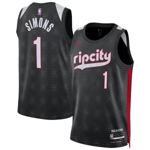 Attraente Anfernee Simons Portland Trail Blazers Nike Unisex 2024/25 Swingman Player Jersey City Edition Black