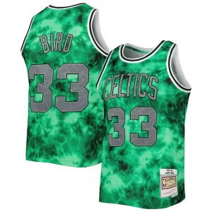 Attraente Classico Fascinante Larry Bird Boston Celtics 1985/86 Galaxy Swingman Jersey Kelly Green