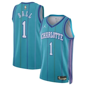 Attraente Cool Versatile LaMelo Ball Charlotte Hornets Jordan Brand Unisex 2023/24 Swingman Replica Jersey Classic Edition Teal