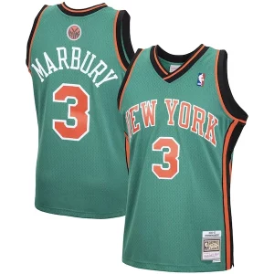 Attraente Eccezionale Bellissimo Stephon Marbury New York Knicks 2001/02 Hardwood Classics Swingman Jersey Green
