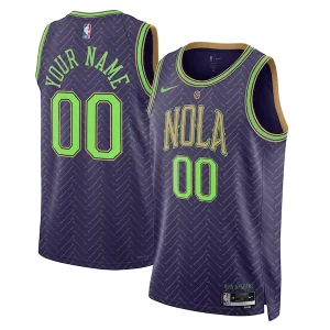 Attraente Gorgeous Carino New Orleans Pelicans Nike Unisex 2024/25 Custom Swingman Jersey City Edition Purple