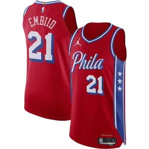 Attraente Joel Embiid Philadelphia 76ers Jordan Brand Authentic Player Jersey Statement Edition Red