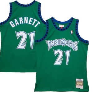 Attraente Kevin Garnett Minnesota Timberwolves 1997/98 Hardwood Classics Reload 2.0 Swingman Jersey Green