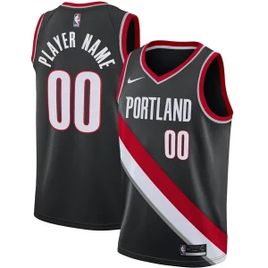 Attraente Moderno Portland Trail Blazers Nike 2020/21 Swingman Custom Jersey Icon Edition Black