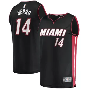 Attraente Moderno Tyler Herro Miami Heat Fast Break Replica Jersey Icon Edition Black