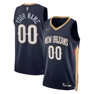 Attraente New Orleans Pelicans Nike 2021/22 Diamond Swingman Custom Jersey Icon Edition Navy