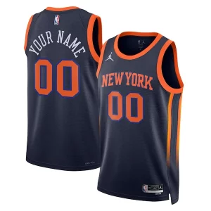 Attraente New York Knicks Jordan Brand Unisex 2022/23 Swingman Custom Jersey Statement Edition Navy