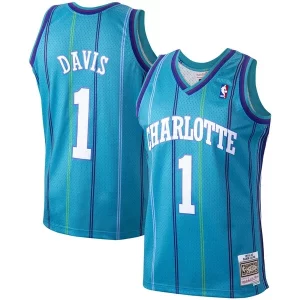 Attraente Pratico Duraturo Baron Davis Charlotte Hornets 1999/00 Hardwood Classics Swingman Jersey Teal