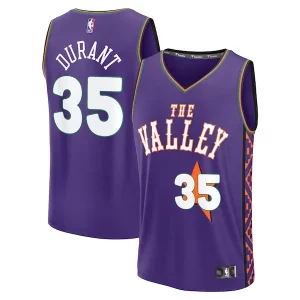 Attraente Kevin Durant Phoenix Suns Youth 2024/25 Fast Break Player Jersey City Edition Purple