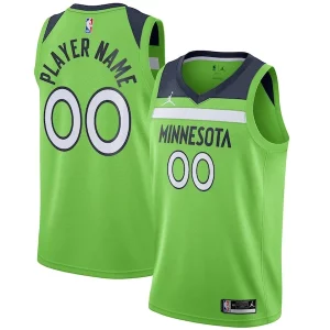 Attraente Trendy Meraviglioso Minnesota Timberwolves Jordan Brand Swingman Custom Jersey Statement Edition Green