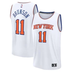 Attraente Versatile Cool Jalen Brunson New York Knicks Fast Break Replica Player Jersey Association Edition White