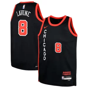 Attraente Zach LaVine Chicago Bulls Nike Youth Swingman Replica Jersey City Edition Black