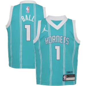 Bellissimo Carino LaMelo Ball Charlotte Hornets Jordan Brand Toddler Swingman Player Jersey Icon Edition Teal