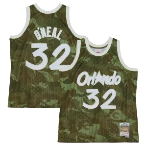 Bellissimo Carino Resistente Shaquille O'Neal Orlando Magic Hardwood Classics 1994/95 Ghost Green Swingman Jersey Camo