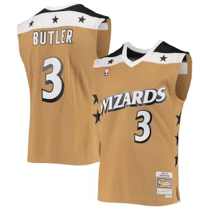 Bellissimo Classico Magnifico Caron Butler Washington Wizards 2001/02 Hardwood Classics Swingman Jersey Gold