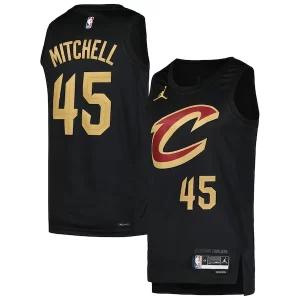 Bellissimo Donovan Mitchell Cleveland Cavaliers Jordan Brand Swingman Player Jersey Statement Edition Black