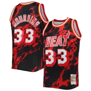 Bellissimo Elegante Stupendo Alonzo Mourning Miami Heat 1996/97 Hardwood Classics Marble Swingman Jersey Black