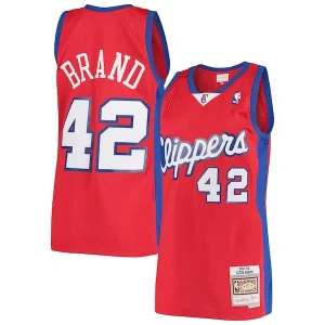 Bellissimo Elton Brand LA Clippers Hardwood Classics Swingman Jersey Red