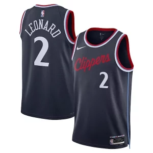 Bellissimo Fantastico Trendy Kawhi Leonard LA Clippers Nike Unisex 2024/25 Swingman Jersey Navy Icon Edition