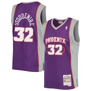 Bellissimo Gorgeous Meraviglioso Amar'e Stoudemire Phoenix Suns 2001/02 Hardwood Classics Swingman Jersey Purple/White