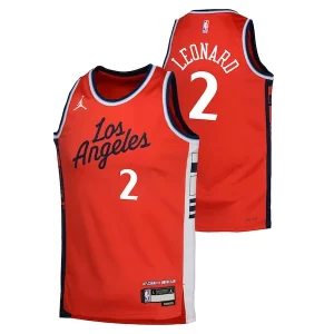 Bellissimo Kawhi Leonard LA Clippers Jordan Brand Youth Swingman Jersey Statement Edition Red