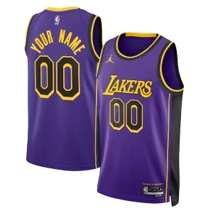 Bellissimo Los Angeles Lakers Jordan Brand Unisex 2022/23 Swingman Custom Jersey Statement Edition Purple