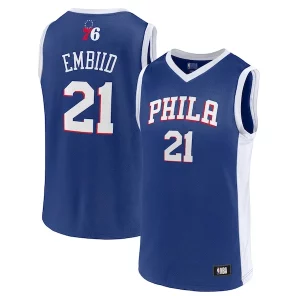Bellissimo Men's Joel Embiid Royal Philadelphia 76ers Player Jersey