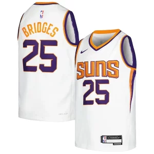 Bellissimo Mikal Bridges Phoenix Suns Nike Youth Swingman JerseyAssociation Edition White/Purple