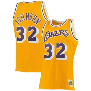 Bellissimo Pratico Elegante Magic Johnson Los Angeles Lakers 1984/85 Big & Tall Hardwood Classics Swingman Jersey Gold