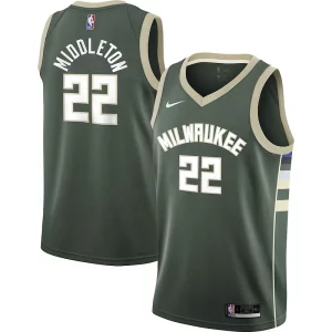 Bellissimo Pratico Robusto Khris Middleton Milwaukee Bucks Nike Youth 2021/22 Swingman Jersey Icon Edition Hunter Green
