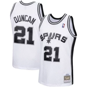 Bellissimo Tim Duncan San Antonio Spurs 1998/99 Hardwood Classics Swingman Jersey White