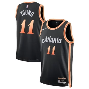 Bellissimo Trae Young Atlanta Hawks Nike Unisex 2022/23 Swingman Jersey City Edition Black