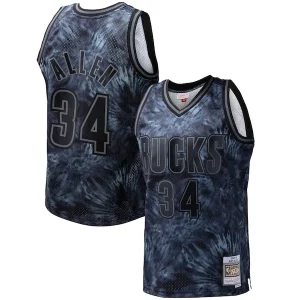 Carino Accattivante Meraviglioso Ray Allen Milwaukee Bucks Hardwood Classics 1996/97 Tie Dye Swingman Jersey Black