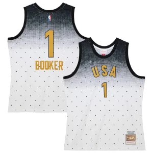 Carino Attraente Versatile Devin Booker Team USA 2016 Hardwood Classics Rising Stars Swingman Jersey White