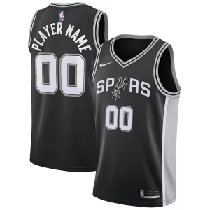 Carino Bellissimo Pratico San Antonio Spurs Nike Swingman Custom Jersey Black Icon Edition