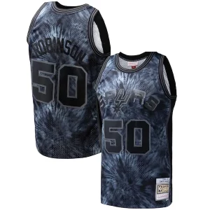 Carino David Robinson San Antonio Spurs Hardwood Classics 1998/99 Tie Dye Swingman Jersey Black