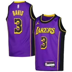 Carino Delizioso Anthony Davis Los Angeles Lakers Jordan Brand Youth Swingman Jersey Statement Edition Purple