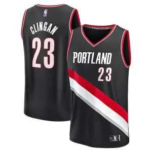 Splendido Donovan Clingan Portland Trail Blazers 2024 NBA Draft Fast Break Player Jersey Icon Edition Black