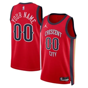 Gorgeous Pratico New Orleans Pelicans Jordan Brand Unisex Swingman Custom Jersey Red Statement Edition